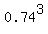 0.74%5E3