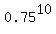 0.75%5E10