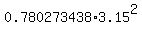 0.780273438%2A3.15%5E2