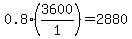 0.8%283600%2F1%29=2880