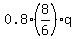 0.8%2A%288%2F6%29q