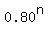 0.80%5En