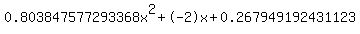 0.803847577293368x%5E2%2B-2x%2B0.267949192431123