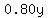 0.80y