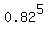 0.82%5E5
