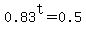 0.83%5Et+=+0.5