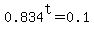 0.834%5Et+=+0.1
