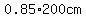 0.85%2A200cm