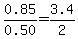 0.85%2F0.50=3.4%2F2