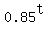 0.85%5Et