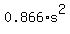 0.866%2As%5E2