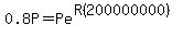 0.8P=Pe%5E%28R%28200000000%29%29