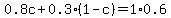 0.8c%2B0.3%281-c%29=1%2A0.6