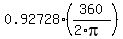 0.92728%2A%28360%2F%282%2Api%29%29