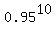 0.95%5E10