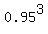 0.95%5E3