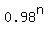 0.98%5En