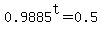 0.9885%5Et+=+0.5