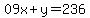 09x%2By=236