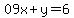 09x%2By=6