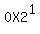 0X2%5E1