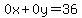 0x%2B0y=36