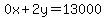 0x%2B2y=13000