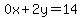 0x%2B2y=14