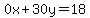 0x%2B30y=18