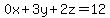 0x%2B3y%2B2z=12