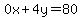 0x%2B4y=80