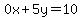 0x%2B5y=10