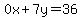 0x%2B7y=36
