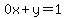 0x%2By=1