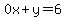 0x%2By=6