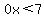 0x%3C7