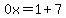 0x=1%2B7