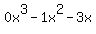 0x%5E3-1x%5E2-3x