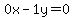0x+-+1y+=+0