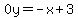 0y=-x%2B3