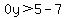 0y%3E5-7