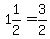 1%261%2F2=3%2F2