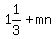 1%261%2F3%2Bmn