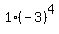 1%28-3%29%5E4