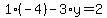 1%28-4%29-3%2Ay=2