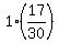 1%2817%2F30%29