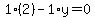 1%282%29-1%2Ay=0