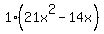 1%2821x%5E2-14x%29