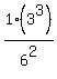 1%283%5E3%29%2F6%5E2