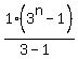 1%283%5En-1%29%2F%283-1%29